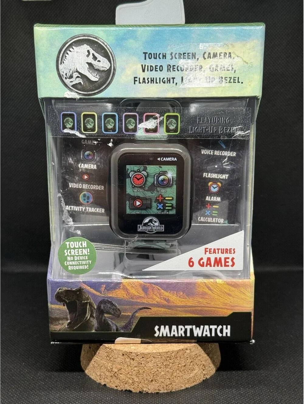 Jurassic World Kids Smart Watch With Touch Screen Camera 6 Games Flashlight New